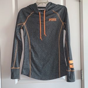 Grey and orange PINK pullover